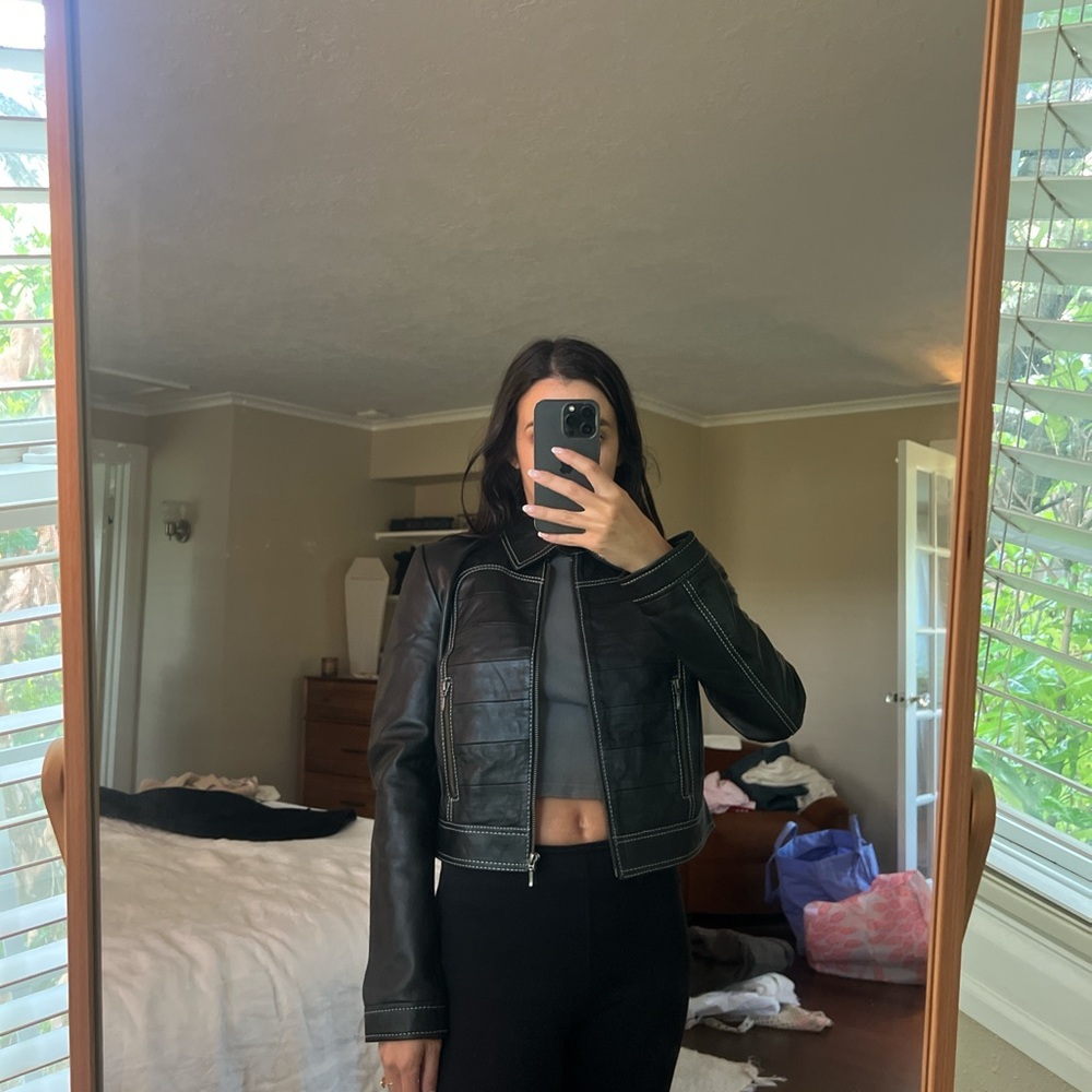 BELLA x About You Leather Jacket
